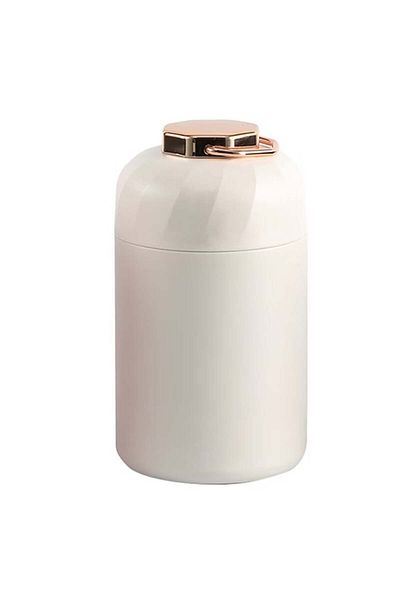 OEM Termos alimentar, oțel inoxidabil, 600 ml, lingură pliabilă, izolație termică, etanș, cremă