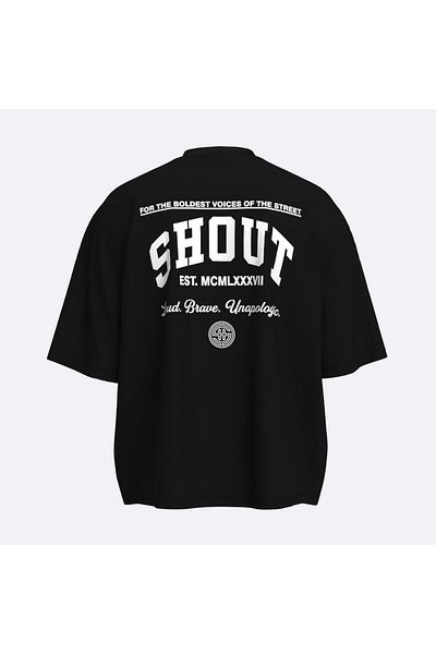 Shout تي شيرت Bold Voices Boxy Fit كبير الحجم للجنسين