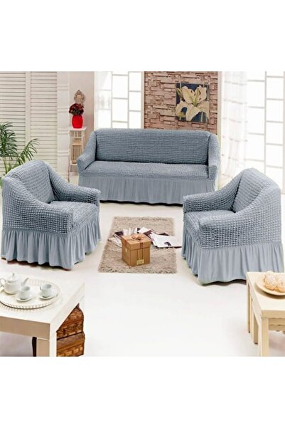 Inovius Set of 3 covers 311, for 3-seater sofas and 2 armchairs - Uni Grey model