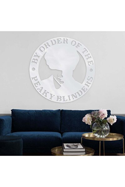 Marktna لوحة اكريلك فضي بنقشة توماس شيلبي بيكي بلايندرز