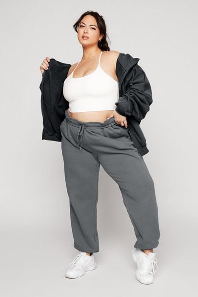 The Champ Clothing Women's Smoked Hooded Sweatshirt Zippered 3 Thread Raised Oversize Cut