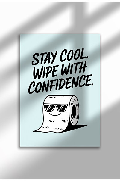 21mxm Imprimeu amuzant cu semn de baie – Poster umoristic cu toaletă, artă mu...