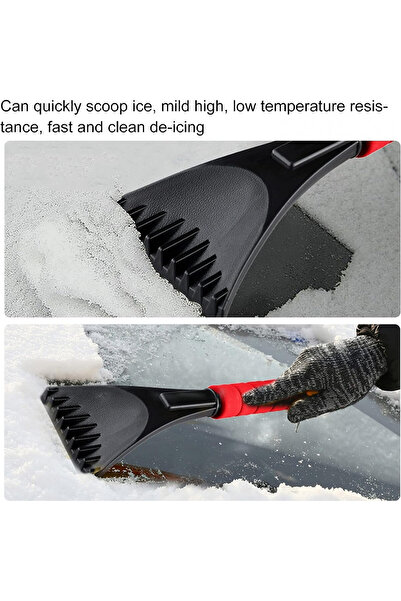 Helweet Set of 2 windshield ice scrapers, ABS, red/blue/black, 280 x 95 x 25mm