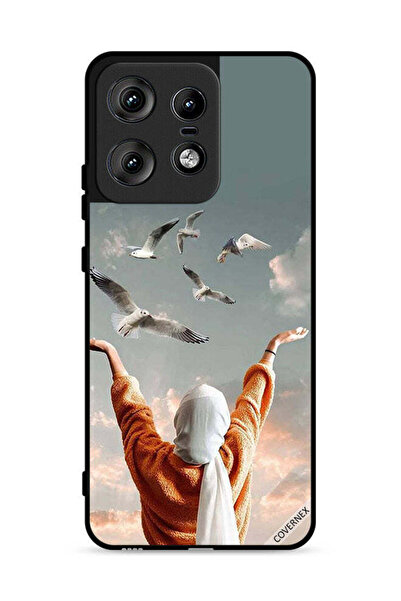 Covernex غطاء حماية لهاتف موتورولا إيدج 50 برو 5G بطبعة طيور طائرة