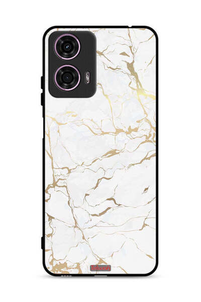 Tolwak غطاء حماية لهاتف موتورولا موتو جي 24 4G بنقشة رخامية