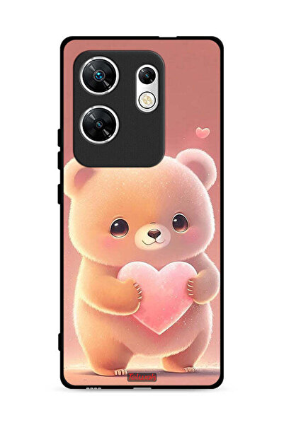 Tolwak غطاء حماية لهاتف Infinix Zero 30 4G بتصميم باندا صغير لطيف يحمل قلبًا