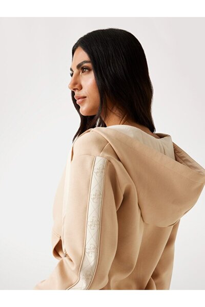Guess New Hooded Kadın Scuba Sweatshirt