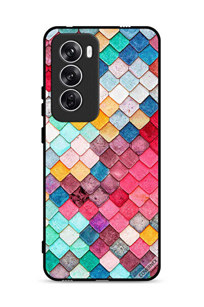 Covernex غطاء حماية لهاتف Oppo Reno12 5G بنمط مربع ماسي