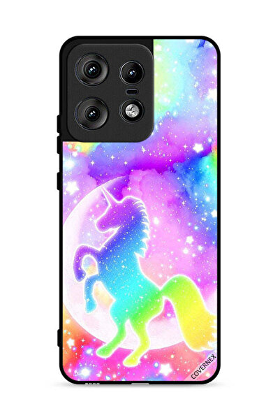 Covernex Motorola Edge 50 Pro 5G Protective Case Cover Rainbow Unicorn