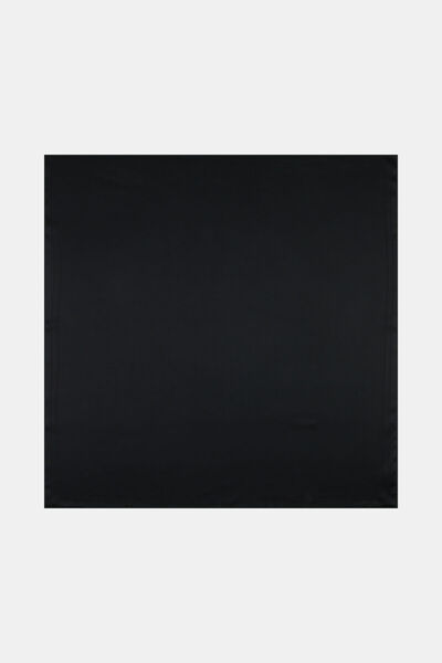 Vakko Jacquard Twill Silk Scarf - Frame - Black