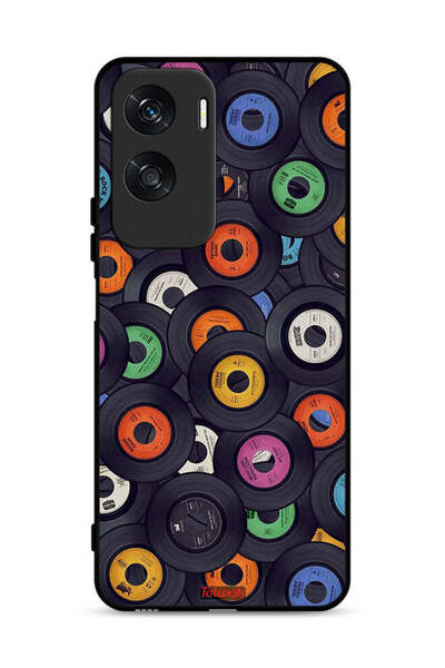 Tolwak غطاء حماية لهاتف Honor X50i 5G بنقشة أقراص مضغوطة