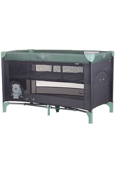 Chipolino Foldable Baby Crib Ariel Pastel Green