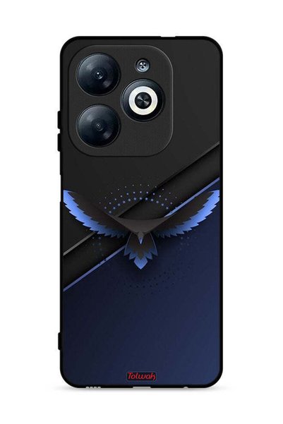 Tolwak غطاء حماية لهاتف Infinix Smart 8 4G بتصميم فن تجريدي رقمي من تصميم نسر