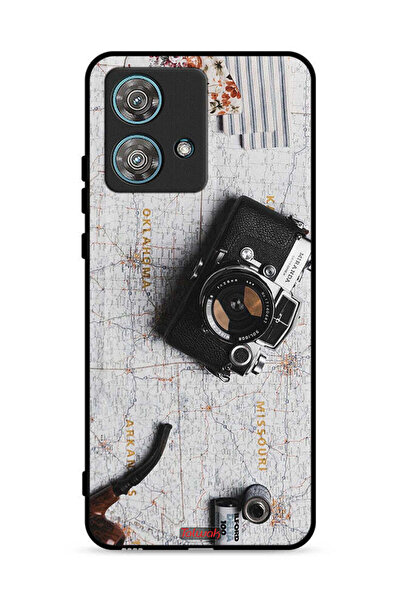 Tolwak غطاء حماية لهاتف موتورولا إيدج 40 نيو 5G بكاميرا كلاسيكية