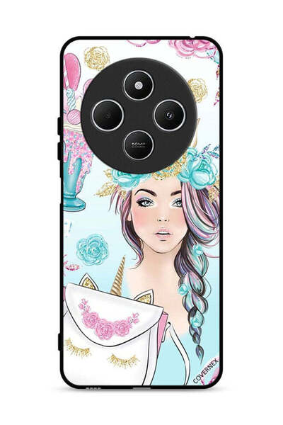 Covernex غطاء حماية لهاتف شاومي ريدمي 14 سي 4G مزين برسومات رموش على الحقيبة ...