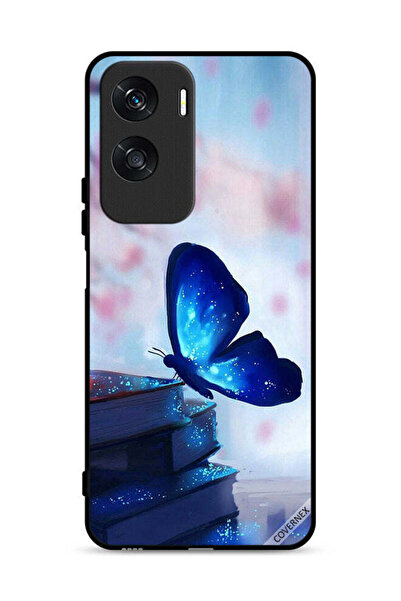 Covernex غطاء حماية لهاتف Honor X50i 5G بتصميم فراشة جالسة على كتاب