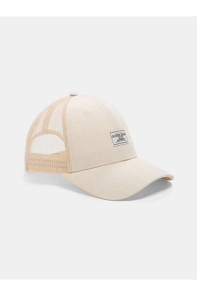 Guess Jeans Gj Vintage Trucker Men's Cream Hat M5Gz05Wf8V1-G053