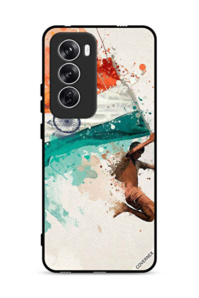 Covernex غطاء حماية لهاتف Oppo Reno12 5G يحمل علم الهند أثناء الطيران