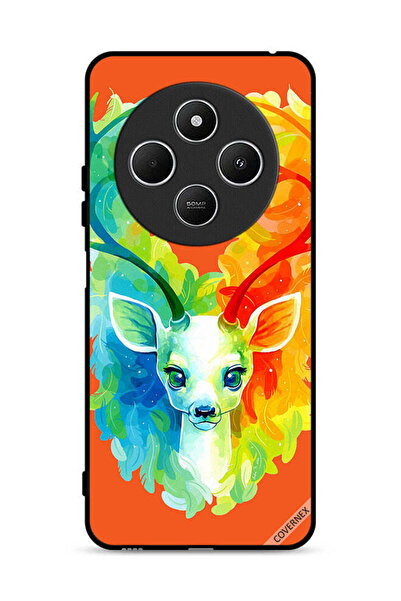 Covernex غطاء حماية لهاتف شاومي ريدمي 14 سي 4G بتصميم غزال ملون