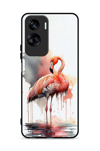 Tolwak غطاء حماية لهاتف Honor 90 Lite 5G برسومات ألوان مائية استوائية