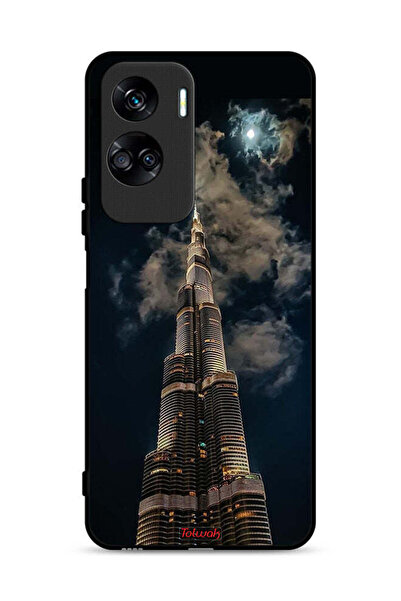 Tolwak غطاء حماية لهاتف Honor 90 Lite 5G برج خليفة في الليل