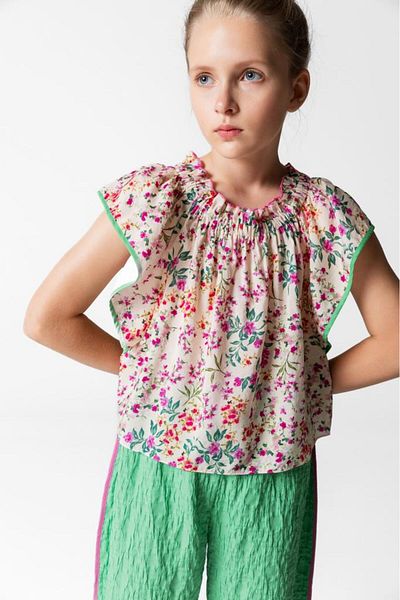 Lia Lea Girl Beige Blouse