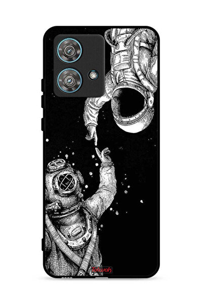 Tolwak غطاء حماية لهاتف موتورولا إيدج 40 نيو 5G بطبعة رواد فضاء