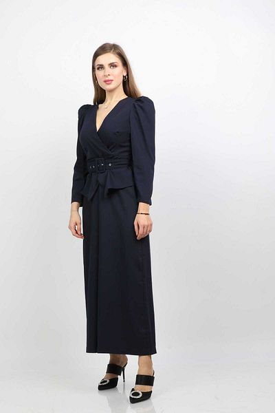 Nichii Women's Long Sleeve Wrap Jumpsuit with Belt