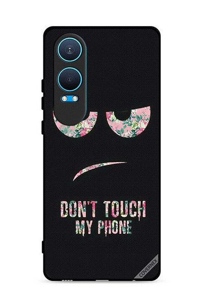 Covernex غطاء حماية لهاتف OnePlus Nord CE4 Lite 5G مطبوع عليه عبارة Dont Touch My Phone Floral