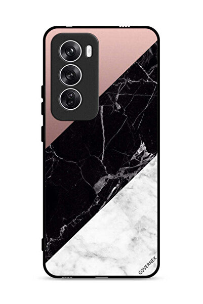 Covernex غطاء حماية لهاتف Oppo Reno12 5G بنمط مزيج من الرخام والبساطة