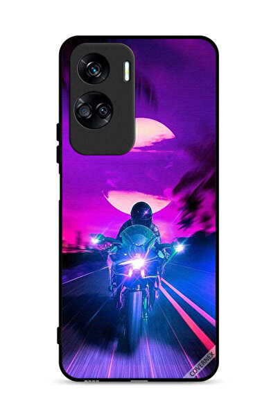Covernex غطاء حماية لهاتف Honor 90 Lite 5G بخلفية رجل على دراجة