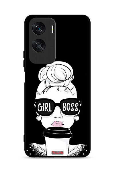 Tolwak غطاء حماية لهاتف Honor X50i 5G بتصميم Girl Boss