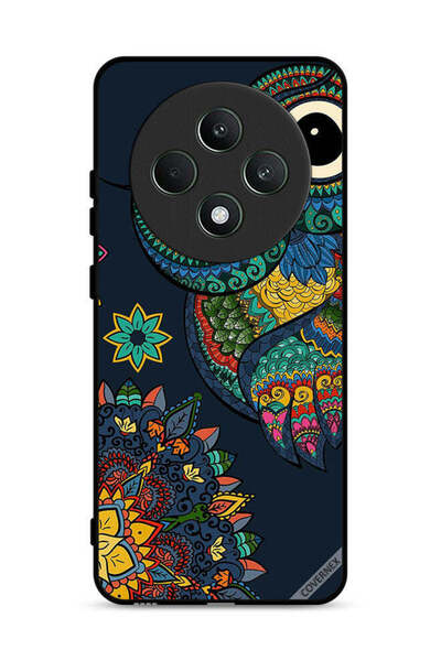 Covernex غطاء حماية لهاتف Oppo Reno12 F 5G بنقشة بومة زهرية