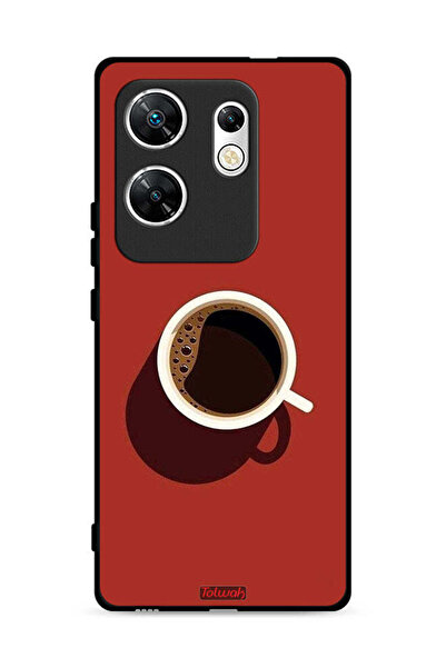 Tolwak غطاء حماية لهاتف Infinix Zero 30 4G بفن فنجان القهوة