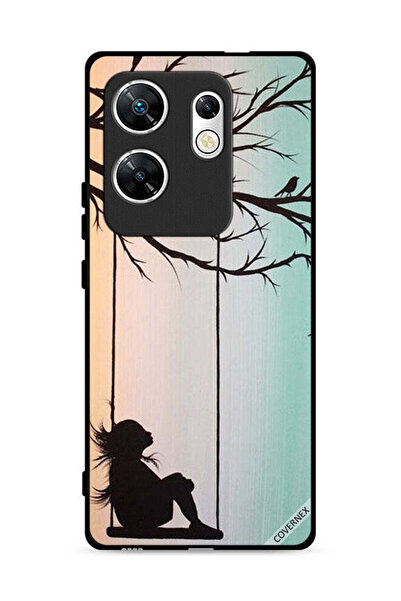 Covernex غطاء حماية لهاتف Infinix Zero 30 4G برسم فتاة صغيرة حزينة