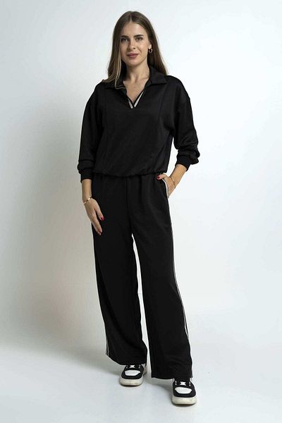 Nichii Women's Charleston Plain Pants with Side Stripes