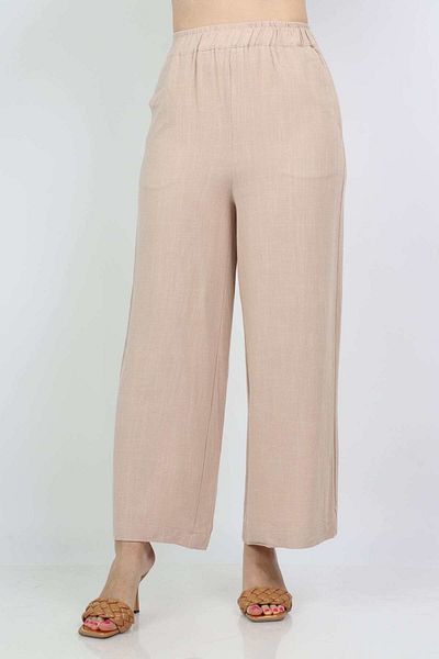 Nichii Women's Solid High-Waisted Wide-Leg Long Pants