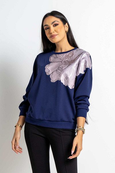 Nichii Floral Print Long Sleeve Blouse