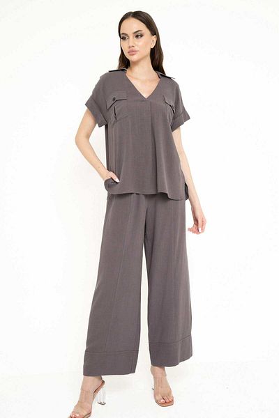 Nichii Women's Wide-Leg Solid Long Pants