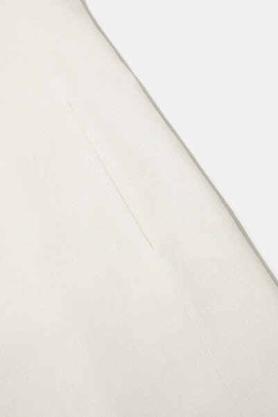 W Collection White Linen Cotton Dress