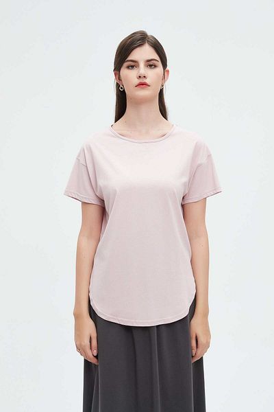 Nichii Wide Plain Short Sleeve Blouse