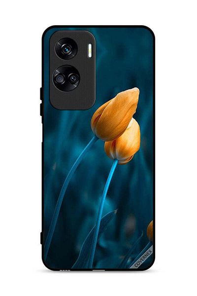 Covernex غطاء حماية لهاتف Honor 90 Lite 5G مع زهرتين لطيفتين