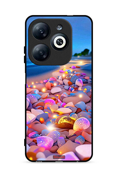 Tolwak غطاء حماية لهاتف Infinix Smart 8 4G برسومات أحجار فنية