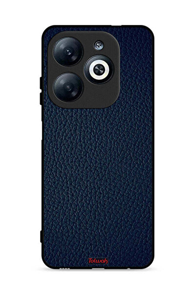 Tolwak غطاء حماية جلدي بنقشة جلدي لهاتف Infinix Smart 8 4G