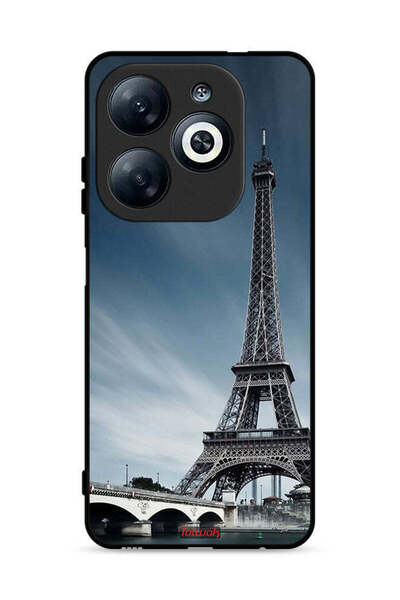 Tolwak غطاء حماية لهاتف إنفينيكس سمارت 8 4G بتصميم برج إيفل