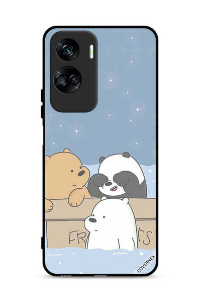 Covernex غطاء حماية لهاتف Honor 90 Lite 5G بتصميم Bear Friends