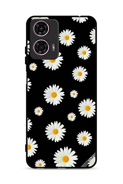 Covernex غطاء حماية لهاتف موتورولا موتو جي 24 4G بنقشة زهور الشمس الصغيرة