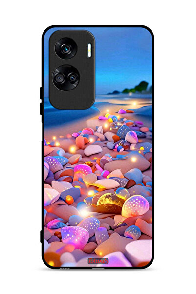 Tolwak غطاء حماية لهاتف Honor 90 Lite 5G برسومات أحجار فنية