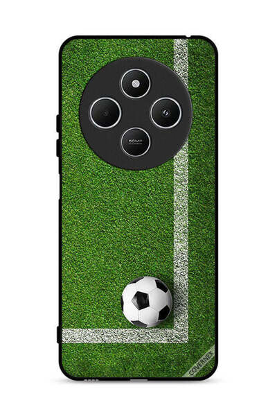 Covernex غطاء حماية لهاتف شاومي ريدمي 14 سي 4G بتصميم كرة قدم في الزاوية