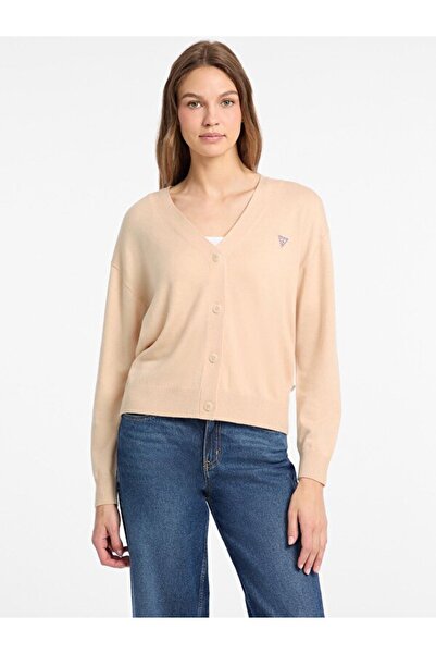 Guess Gj Ls Women's Silk Blended Knitwear Cardigan